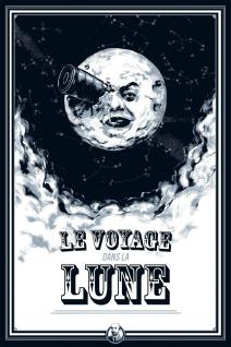 Poster du court-métrage "Le voyage dans la lune"